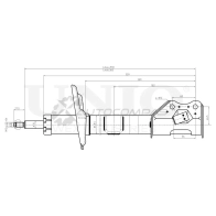 Амортизатор газовый передней подвески левый UNIO SAB-10305 V1W9 7D 1441313132