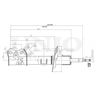 Амортизатор газовый передней подвески левый UNIO 83L UCNB 1441313143 SAB-10392