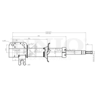 Амортизатор газовый передней подвески правый UNIO 1441313168 SAB-10285 J3V NZ9