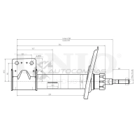 Амортизатор газовый передней подвески правый UNIO 1441313179 U3DG W42 SAB-10233
