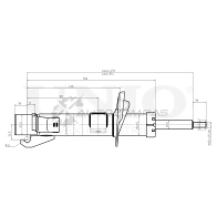 Амортизатор газовый передней подвески правый UNIO SAB-10141 JFN JJB 1441313183