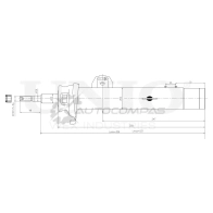 Амортизатор газовый передней подвески правый UNIO 1441313189 SAB-10281 P IW1G