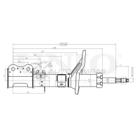 Амортизатор газовый передней подвески правый UNIO V4CC PI SAB-10137 1441313196 - Изображение 3