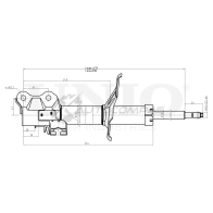 Амортизатор газовый передней подвески правый UNIO AZ 53B 1441313204 SAB-10019 - Изображение 3