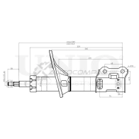 Амортизатор газовый передней подвески правый UNIO SAB-10131 1441313212 CM N6Z - Изображение 3