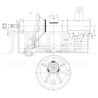 Амортизатор газовый передней подвески правый UNIO WZ5 X4 1441313284 SAB-10323
