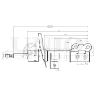 Амортизатор газовый передней подвески правый UNIO Z 1G814 SAB-10275 1441313315