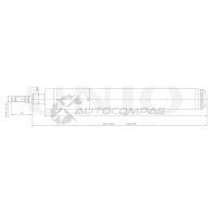 Амортизатор масляный передней подвески UNIO SAB-20039 7WMA9 IR 1441313367