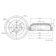 Барабан тормозной задний UNIO BRD-10002 0RY C0 1441313425