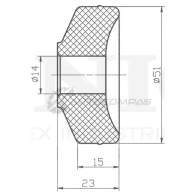 Втулка заднего амортизатора UNIO RMP-10002 1441313454 M4UQ4 I5