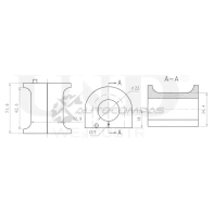 Втулка переднего стабилизатора UNIO RMP-10017 1441313589 QR X2GT