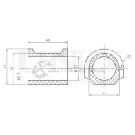 Втулка переднего стабилизатора UNIO RMP-10067 1441313645 PK7RR 2U