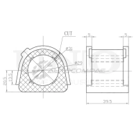 Втулка переднего стабилизатора UNIO 1441313656 RMP-10084 0W 7OAK