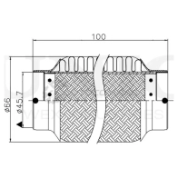 Гофра глушителя 45x100 мм InnerBraid UNIO EXP-45100 1441313742 J Z96BQ - Изображение 4