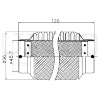 Гофра глушителя 45x120 мм InnerBraid UNIO 1441313746 EXP-45120 7 650O - Изображение 4