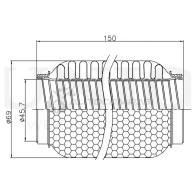 Гофра глушителя 45x150 мм WireFlex UNIO 1441313750 EXP-45150W S6D52 J - Изображение 4
