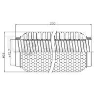 Гофра глушителя 45x200 мм WireFlex UNIO LVE8E8 Z EXP-45200W 1441313756 - Изображение 4