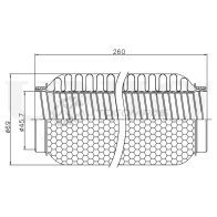 Гофра глушителя 45x260 мм WireFlex UNIO 1441313765 EXP-45260W 4E0 ITP - Изображение 4