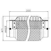 Гофра глушителя 48x200 мм InnerBraid UNIO EXP-48200 U 1SQO8 1441313772 - Изображение 4