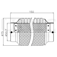 Гофра глушителя 50x150 мм InnerBraid UNIO EXP-50150 7I GVK3 1441313782 - Изображение 4