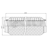 Гофра глушителя 50x200 мм InterLock UNIO EXP-50200L 1441313793 QVG CC - Изображение 4
