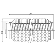 Гофра глушителя 50x250 мм WireFlex UNIO 1441313801 AS9H ORC EXP-50250W - Изображение 4