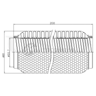 Гофра глушителя 55x200 мм WireFlex UNIO WS0D5 B 1441313827 EXP-55200W - Изображение 4