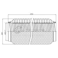 Гофра глушителя 55x250 мм WireFlex UNIO 42CW S EXP-55250W 1441313835 - Изображение 4