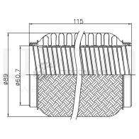 Гофра глушителя 60x115 мм InterLock UNIO EXP-60115L TVLH RY2 1441313842 - Изображение 4