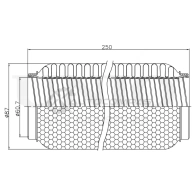 Гофра глушителя 60x250 мм WireFlex UNIO EXP-60250W 1441313854 WB 168 - Изображение 4