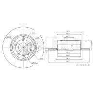 Диск тормозной задний UNIO BRD-20382 KV PE8V 1441313886
