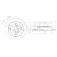 Диск тормозной задний UNIO ECW AQH 1441313894 BRD-20161