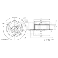 Диск тормозной задний UNIO 1441313907 8UG FZ BRD-20140