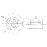 Диск тормозной задний UNIO BRD-20194 DO3M K 1441313910