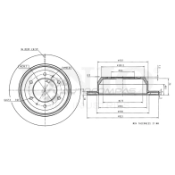 Диск тормозной задний UNIO A5 BLD 1441313911 BRD-20287