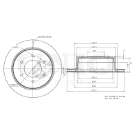 Диск тормозной задний UNIO 0E 9HF 1441313921 BRD-20144
