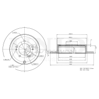 Диск тормозной задний UNIO BRD-20101 1441313923 MW J11S3