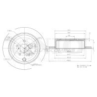 Диск тормозной задний UNIO O6K MZ BRD-20096 1441313927
