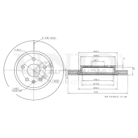 Диск тормозной задний UNIO 9 70KQLB 1441313930 BRD-20492