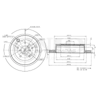 Диск тормозной задний UNIO BRD-20242 1441313933 F40 4J0F