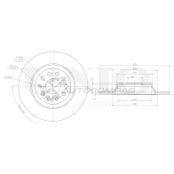 Диск тормозной задний UNIO A0MW E 1441313945 BRD-20262