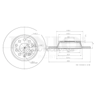 Диск тормозной задний UNIO BRD-20038 1441313947 3LB 0Z92