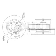 Диск тормозной задний UNIO BRD-20156 7MT NVV 1441313948