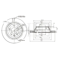 Диск тормозной задний UNIO 1441313949 6V DTAG BRD-20424