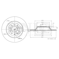 Диск тормозной задний UNIO 1441313950 BRD-20491 01VYO YZ