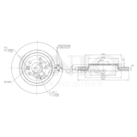 Диск тормозной задний UNIO 26 14N BRD-20520 1441313952