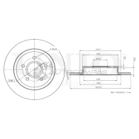 Диск тормозной задний UNIO OS7 WS6B BRD-20243 1441313957