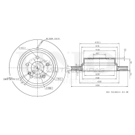 Диск тормозной задний UNIO YC HGFX 1441313975 BRD-20536