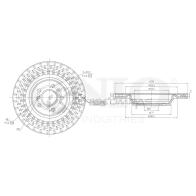 Диск тормозной задний UNIO BRD-20530 1441313978 X YS5T