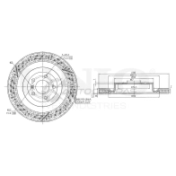 Диск тормозной задний UNIO BRD-20581 R44PG6 B 1441313981